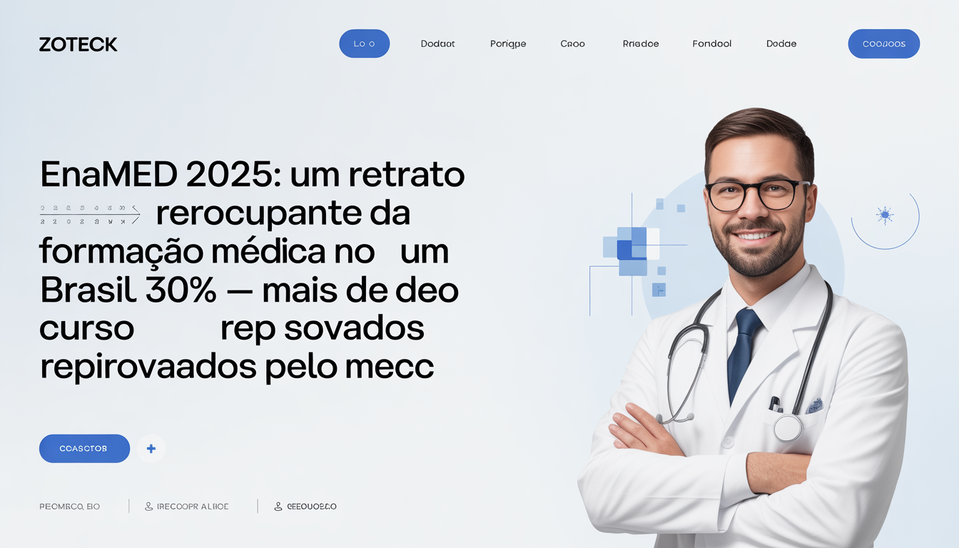Enamed 2025: Um Retrato Preocupante da Formação Médica no Brasil – Mais de 30% dos Cursos São Reprovados pelo MEC