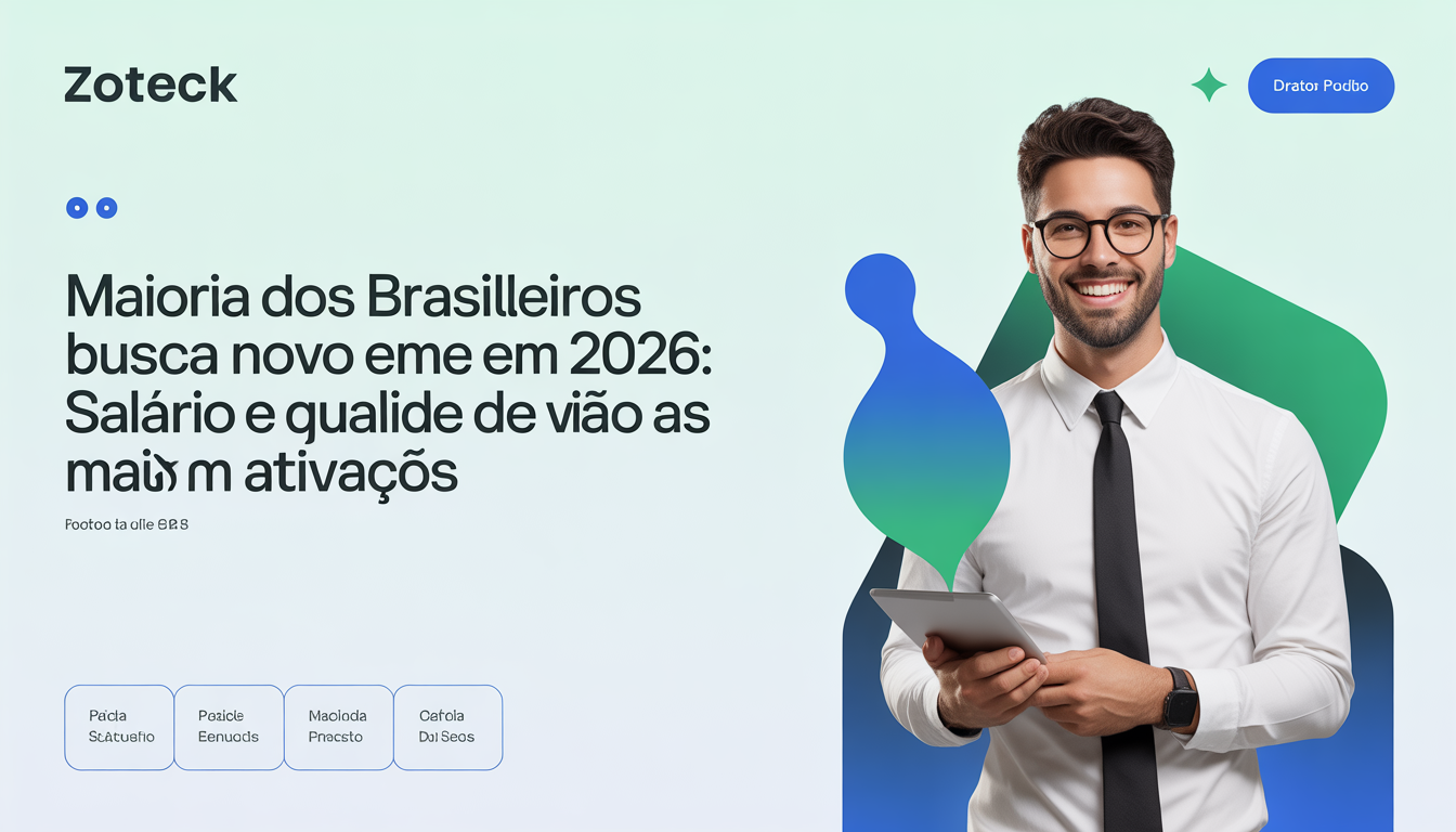  Maioria dos Brasileiros Busca Novo Emprego em 2026: Salário e Qualidade de Vida São as Maiores Motivações